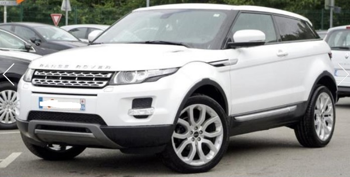 Left hand drive LANDROVER RANGE ROVER EVOQUE 2.2 SD4 PRESTIGE (FRENCH REGISTERED)